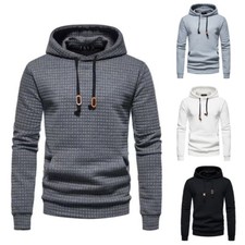 Herren Basic Kapuzenpullover Sweatjacke Pullover Hoodie Casual Sweatshirt Kapuze