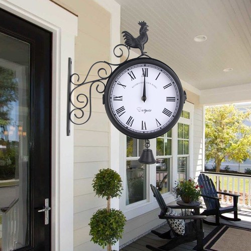 Retro wanduhr antik garten - retro,