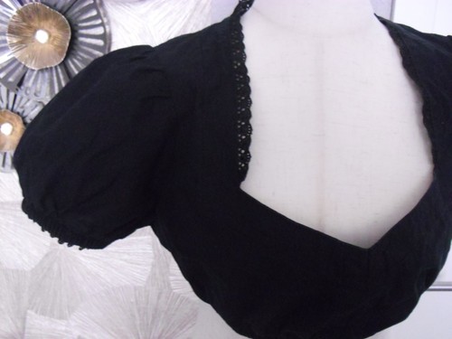 Dirndlbluse schwarz - dirndlbluse, °°