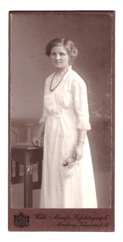 Cdv foto 1900 junge frau - junge,