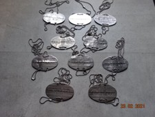 10x Erkennungsmarke gestempelt original Bundeswehr mit beiden Ketten orig. Bw 