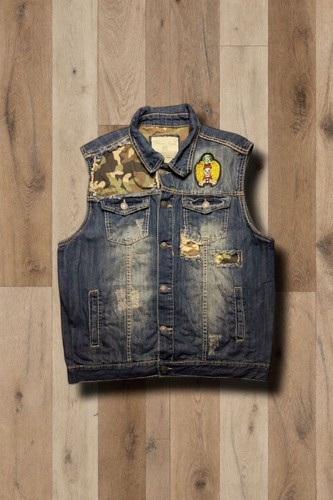 Smoke rise destroy jeansweste - smoke,