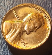 1964 RED-GOLD AMERICAN CENT