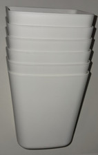 IKEA SUNNERSTA Küchen-Hänge-Behälter 6er Set Weiß mit Haken & Schale