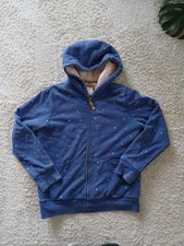 Boden Sweatjacke Teddyfell dunkelblau gepunktet Gr. 164