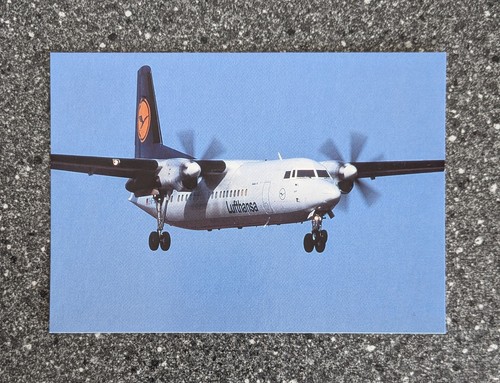 Postkarte lufthansa fokker - postkarte,