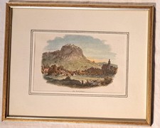 Auflösung:Nachlass-Alter Holzstich Singen-Hohentwiel im tollen Rahmen-Ansehen