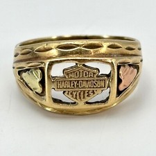 Harley Davidson Ring Gold 10K 417 49 Ø #1960