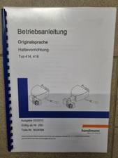 HANDTMANN Betriebsanleitung Haltevorrichtung Typ 414 416  S0141