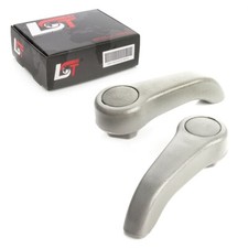 2x Sitzgriff Hebel Lehnensteller hellgrau links rechts für RENAULT TWINGO WIND