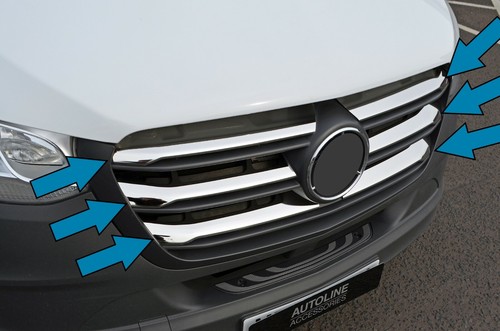 Chrom frontgrill zierleisten - frontgrill,