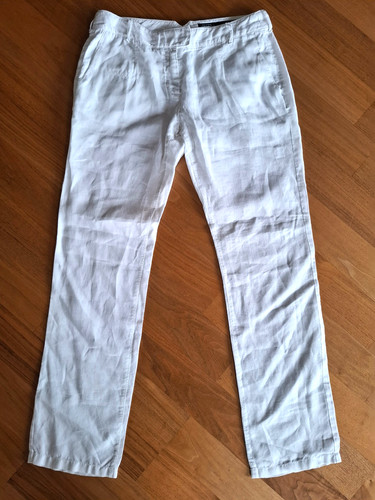 Marc polo leinenhose weiß - marc,
