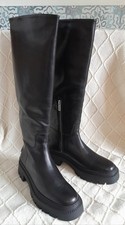 Shabbies Amsterdam Stiefel / NEU / schwarz / 40 EU / Leder Boots / Plateau