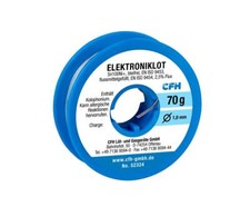 CFH Elektroniklot bleifrei 70g flussmittelgefüllt Lötbedarf Lötzubehör Löten Lot