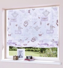 Raffrollo, mit Universalband und Klett-band, Vintage, Transparent, inkl. Mont