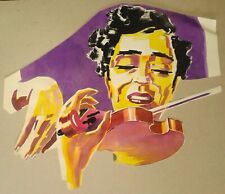 GEIGERIN | Tempera-Farben auf Karton, Formgeschnitten