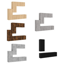 Wohnwand Anbauwand Wohnzimmer Schrankwand TV-Möbel TV Schrank Holzwerkstoff