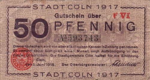 Schein notgeld gutschein - schein,