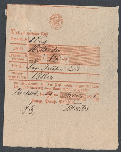 407875 preußen postschein - 407875),