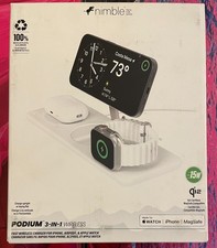 Original Apple Nimble Podium 3-in-1 MagSafe Ladegerät iPhone Watch AirPods Weiß
