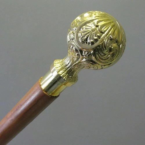 Vintage messing knopf - messing, griff