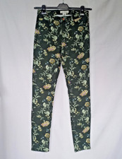H&M Jeans mit Muster Größe 40 Neu Dunkelgrün