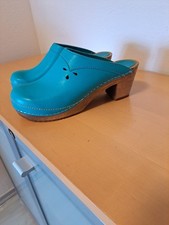 Neue Sanita Holzclogs Clogs Türkis Gr. 40