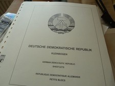 DDR BRIEFMARKEN Lindner T Vordrucke Kleinbogen komplett postfr. u. gestempelt