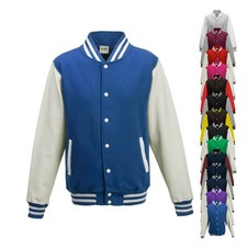 COLLEGE-JACKE Baseball-Sweatshirt XS S M L XL XXL 3XL NEU Just Hoods JH043