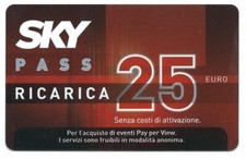 1848/2020 KARTEN NUR FÜR SAMMLER - TV SKY PASS ITALIEN RICRICA 25 (DUMMY)