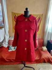 Wollmantel, Unikat, Winter, Rot, Gr.M