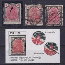76510) PLATTENFEHLER nach Schantl Mi.-Nr. 153 f 100 (3x) 400,00 €