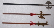 3 Hellebarden Hellebarde Helmbarte ca. 30 cm Deko Zubehör für Ritterfigur