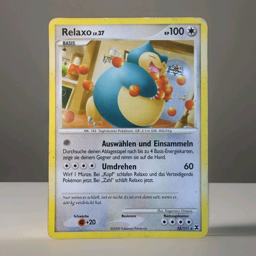 Relaxo pokemon karte - relaxo,