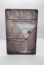 Blechschild cocktail gin - blechschild,