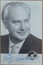 WILLY SCHNEIDER Autogramm Signiert Autograph Signed Original Autogrammkarte