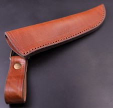 Messerscheide Leder Handarbeit hellbraun Länge: 185 mm Lederscheide