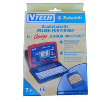 Vtech Genius Junior 4000 | 5000 Lernspiel Computer Modul Zusatz Kassette NEU
