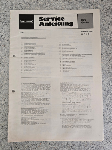 Original grundig service - original,