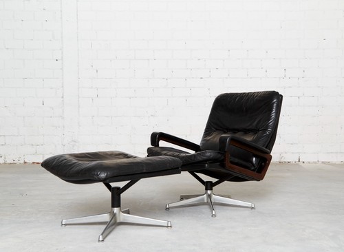 Vintage lounge chair ottoman - vintage,