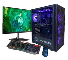 Gamer Gaming Pc Komplett Set - Ryzen 5 5500 6x 4,10 GHz -  AMD RX 6600 -32GB Ram