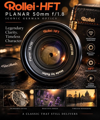 Rollei hft zeiss planar - rollei,