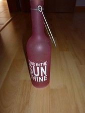 Led Flasche, Pink, 30 cm hoch