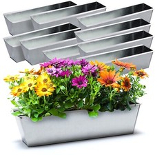 10x Zink Blumenkasten