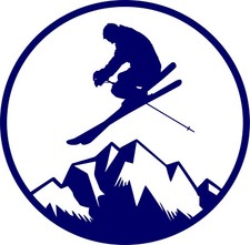 Autoaufkleber Skiing Ski 029