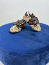 Gucci Kinderschuhe Sneaker Baby Monogram GG Beige Gr. 18 Monate