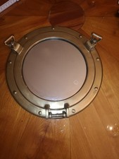 Messing Bullauge Spiegel 30.5cm - Nautisch Wand Dekoration für Schiff Kabinen