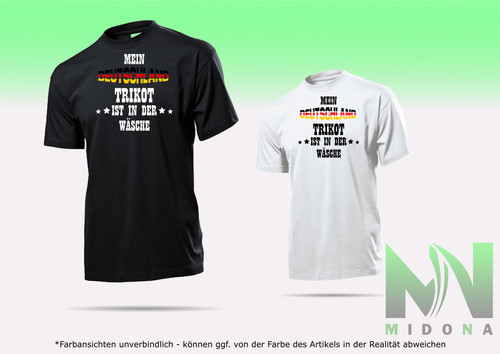 Fun shirt deutschland schwarz - shirt,