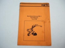 Agria 3100 Einradhacke Betriebsanleitung Bedienungsanleitung 1979