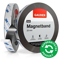 GAUDER Magnetband 3M KLEBER-STARK 20mm x 2mm Folie Magnetstreifen selbstklebend